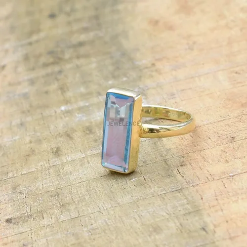 Vista 63 de Anillo de plata de ley maciza superpuesta de oro amarillo de 18 quilates para mujer, anillo de compromiso de plata esterlina, juego de bisel