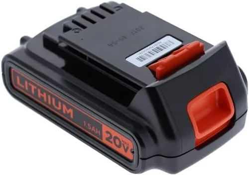 Vista 9 de BLACK+DECKER Batería 20V MAX, Batería de Iones de Litio 1.5Ah, Tiempo de Funcionamiento Extendido, Compatible con Herramientas, Equipo