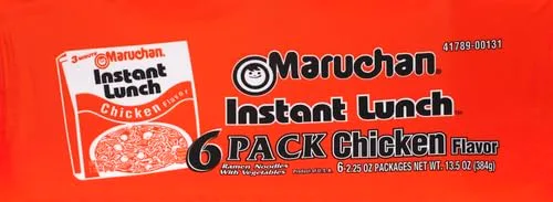 Vista 2 de Maruchan Almuerzo instantáneo de pollo (paquete de 6)