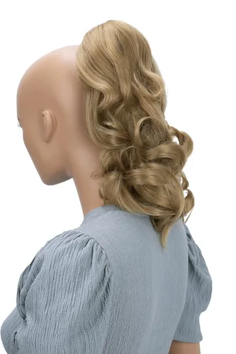 Vista 39 de PRETTYSHOP - Extensión de cabello rizado voluminoso, cola de caballo de 14 pulgadas con clip, resistente al calor