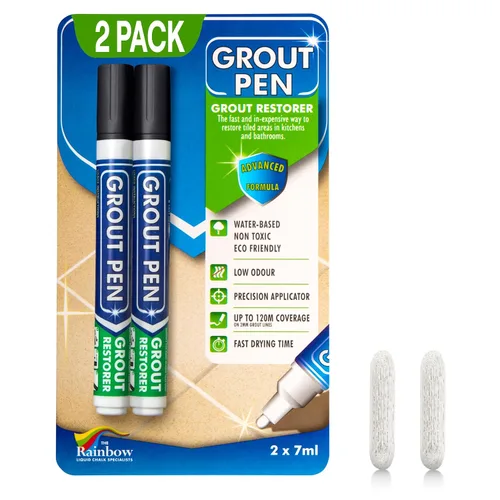 Vista 12 de Rotulador de lechada beige para azulejos: pintura impermeable para lechada, colorante para lechada de azulejos y bolígrafo sellador, estrecho, 0.197