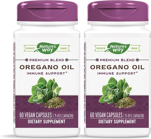 Vista 7 de Nature's Way Aceite de orégano – Suplemento de apoyo inmunológico* – 75-85% Carvacrol – Sin gluten – 60 cápsulas veganas