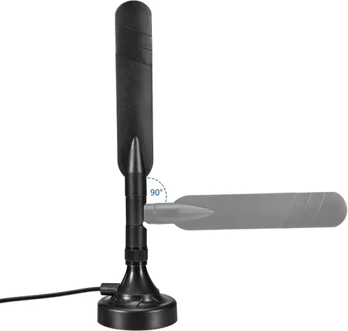 Vista 2 de Antena Eightwood 4G LTE con base magnética, antena macho MIMO SMA para enrutador 4G LTE, punto de acceso, módem, puerta de enlace IoT, cámara