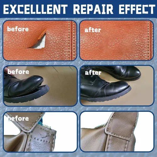 Vista 5 de Adhesivo de cuero, 120ML de cemento adhesivo de reparación de cuero, súper pegamento con cepillo para bolsos, sofás, muebles, asiento de coche