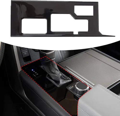 Vista 18 de Marco de protección para panel de palanca de cambios de consola central compatible con Toyot@Tundra Sequoia 2022 2023, accesorios de cubierta de Azul