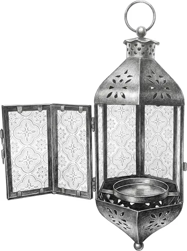 Vista 12 de Vela Lanterns Farol marroquí colgante con luces LED parpadeantes, decoración exótica decorativa de patio y porche, portavelas para interiores y Ámbar