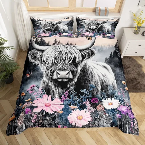 Vista 35 de Erosebridal Juego de ropa de cama de atrapasueños, tamaño individual, juego de funda de edredón bohemia de microfibra de lujo para niños