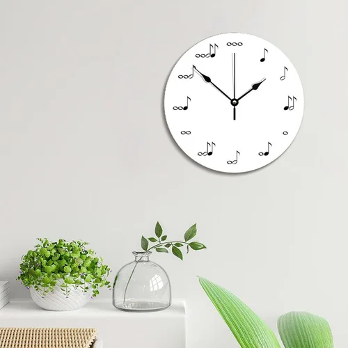 Vista 48 de Reloj de pared de guitarra acústica con aspecto de madera natural, reloj de madera rústico y elegante, 10 silenciosos, sin tictac, de cuarzo