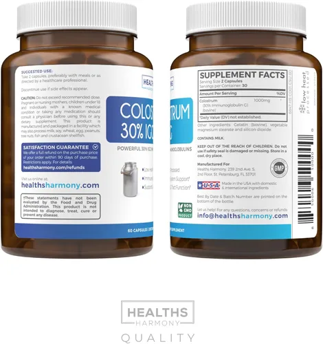 Vista 8 de Calostro bovino para mujer – Suplemento de calostro con 1,000 mg por porción e inmunoglobulinas IgG 30% del primer ordeño – Procesado a bajo calor