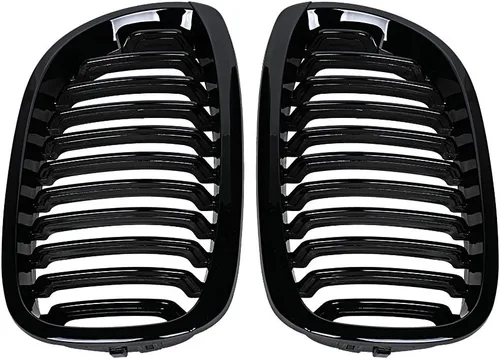 Vista 6 de CORP - Rejilla de riñón deportiva frontal negra brillante compatible con 2003-2006 E46 Serie 3 Coupé convertible de 2 puertas FaceLift LCI