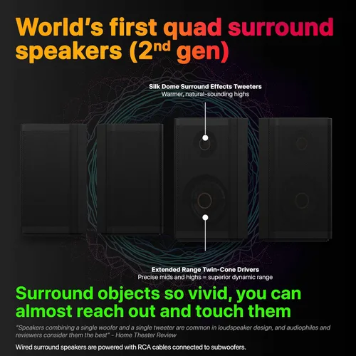 Vista 5 de Nakamichi Shockwafe 9.2.4 Dolby Atmos/DTSX Surround Soundbar