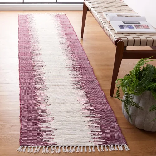 Vista 13 de Alfombra de algodón tejido a mano, color azul. Colección Montauk MTK751A, de Safavieh, Algodón, Azul