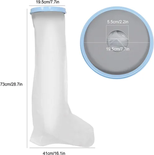 Vista 4 de ZJchao Shower Cover,Reusable Protector, Watertight Wound Cove for Leg, Broken Skin, Burns, PICC, Infusion
