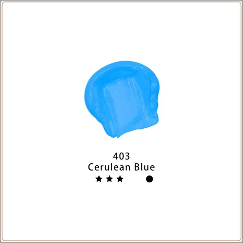 Vista 2 de Artecho - Pintura acrílica azul cerúleo (120 ml / 4.05 oz), tubos de pintura para manualidades artísticas sobre lienzo, piedra, roca, madera, tela