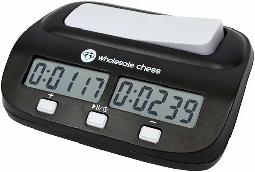 Vista 3 de Wholesale Chess Basic Club - Juego completo de ajedrez con marcador y reloj (verde)