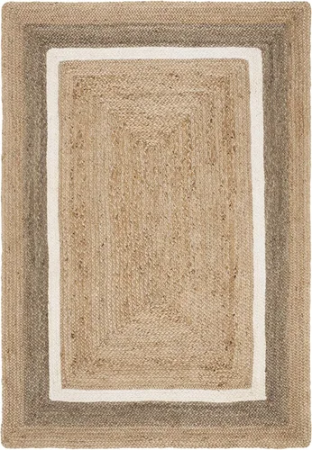 Vista 11 de SAFAVIEH Natural Fiber Collection NF883B - Alfombra de pasillo, 2 pies 3 pulgadas x 16 pies, natural, gris y marfil, hecha a mano