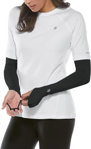 Vista 2 de Mangas de brazo de rendimiento para mujer - Protección solar UPF 50+ - Backspin Negro