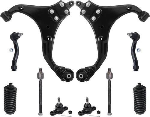 Vista 225 de Detroit Axle - Kit de suspensión delantera de 10 piezas para Chevrolet Trailblazer GMC Envoy 2004-2007 2005 2006 Soportes de brazo de control