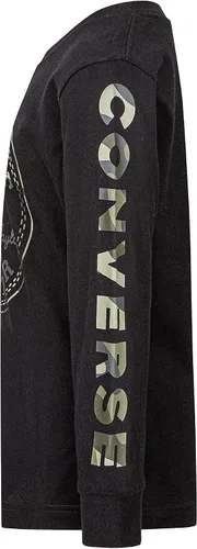 Vista 2 de Converse Camiseta de manga larga de camuflaje para niño (niños grandes)