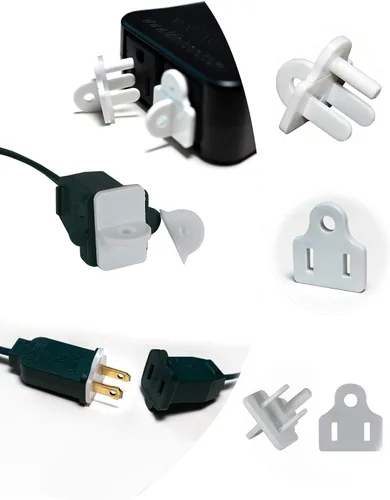 Vista 8 de 30 juegos de cubierta de toma impermeable y juntas estancas, cubierta de cable de extensión para exteriores Sotp GFCI que evita el corte, cubierta