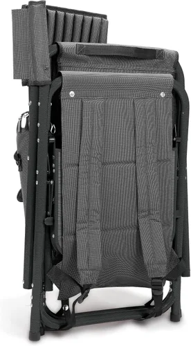 Vista 7 de Picnic Time Fusion – Silla plegable, Gris/Negro
