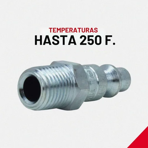 Vista 5 de Milton S-210 NPT kit acople y conector macho, NPT 1/4'' (12 unidades)