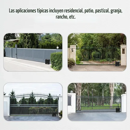 Vista 3 de Kit de abridor automático de puertas correderas para rack, herrajes para operador de puerta de seguridad con controles remotos y sensor para puerta
