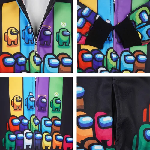 Vista 3 de Sudadera con capucha con estampado de juego para niños, suéter para niños de 5 a 10 años