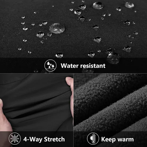 Vista 5 de 33,000ft Chaleco de correr para mujer, con forro polar, con cremallera, resistente al viento, ligero, softshell, para golf, senderismo, deportes