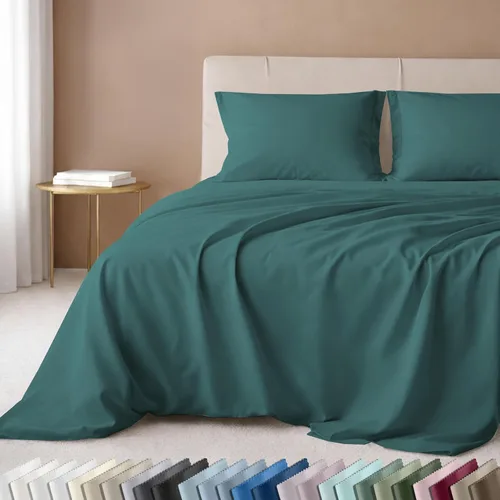 Vista 21 de California Design Den Juego de sábanas de lujo tamaño King - 100% algodón, 600 número de hilos, sábanas King de bolsillo profundo, ropa de cama