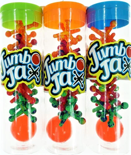 Vista 2 de JA-RU Jumbo Jax Toy Set (paquete de 3) Juego de gatos de goma suave con pelota Juegos clásicos antiguos para niños Juguetes de los años 90