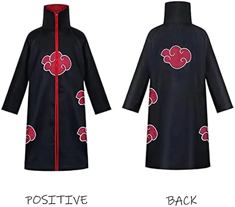 Vista 6 de Uniforme unisex de 3 piezas, capa con anillo de máscara, disfraz de Halloween y cosplay