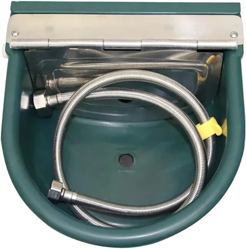 Vista 3 de Recipiente de agua automático de plástico para ganado para caballo, ganado, cabra, oveja, perro, grado de granja, ovejas