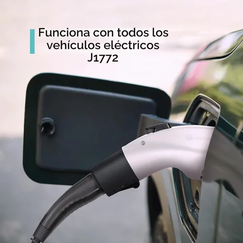 Vista 2 de Lectron Adaptador de carga Tesla a J1772 EV - Convertidor NACS, 48 Amp y 250V, compatible con conectores Tesla de alta potencia, cargadores