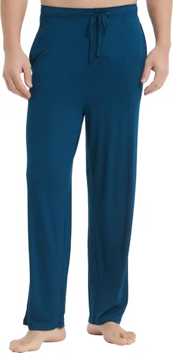 Vista 6 de GYS - Pantalones para dormir de bambú para hombre Negro
