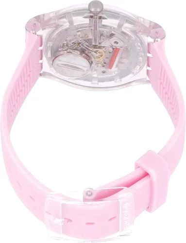 Vista 2 de Swatch Correa de silicona de cuarzo transformación, rosa, reloj casual 20 (Modelo SUOK710), Rosado, usone size, Pulsera