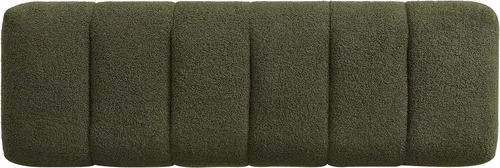 Vista 7 de Christopher Knight Home Manila - Banco de comedor de tela bouclé de 50 pulgadas, banco otomán tapizado rectangular, reposapiés al pie de la cama