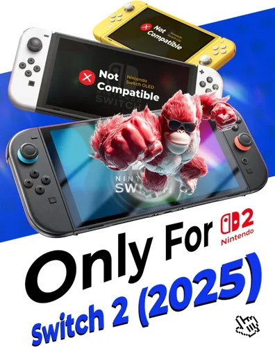 Vista 7 de MAGIC JOHN Protector de pantalla de protección ocular para Nintendo Switch 2 de 7.9 pulgadas 2025, antirreflejo, filtro de luz azul, transparente
