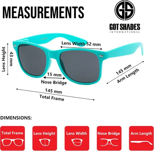 Vista 6 de Got Shades Wholesale Bulk Unisex 80's Retro 100% UV Sunglasses for Adults - 10 Pack - wFlex Hinges