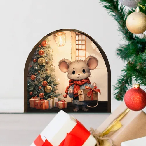 Vista 18 de EGD Lindas Calcomanías de Agujero de Ratón 3D 10x10 cm Pegatinas de Pared para Decoración de Habitación Infantil Calcomanías de Pared para Ratón