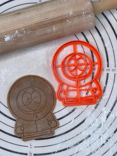 Vista 6 de Kenny McCormick Cortador de galletas y molde de 4 pulgadas a escala producido por 3D Kitchen Art