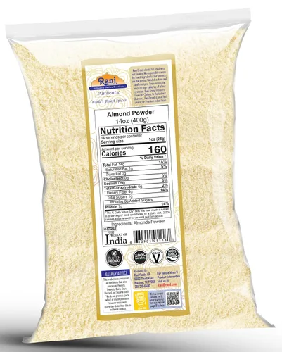 Vista 2 de Almendras en polvo Rani 14oz (400g) ~ Todo natural Apto para gluten Sin OMG Kosher Vegano Producto de Estados Unidos