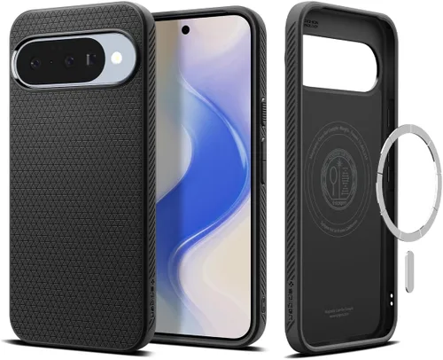 Vista 14 de Spigen Funda para Pixel 10/10 Pro, Liquid Air MagFit (2025) [diseñada para Pixelsnap, compatible con accesorios MagSafe] - Verde abismo Compatible
