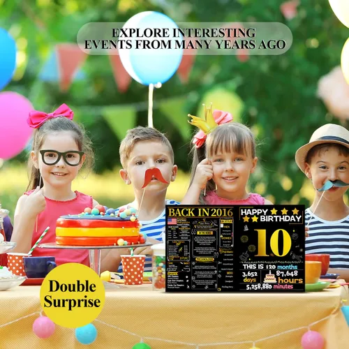 Vista 6 de Joycard Tarjeta de cumpleaños de 10 años para niña o niño, regalo de cumpleaños 3D emergente feliz cumpleaños para hija o hijo, decoraciones