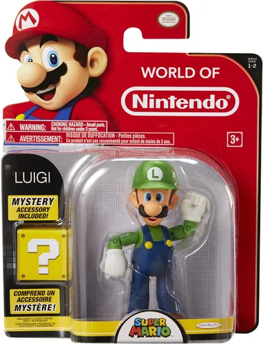 Vista 4 de Nintendo World of Luigi - Figura de juguete con accesorio 1UP