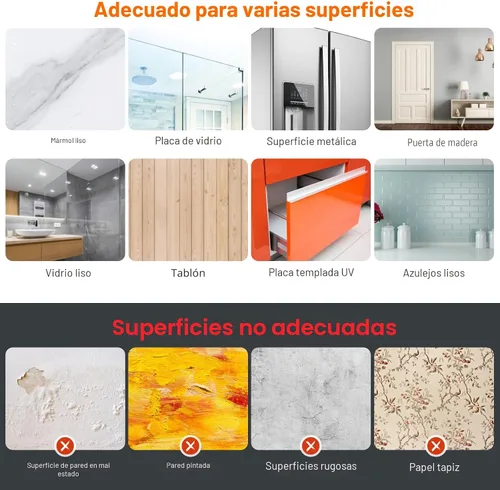 Vista 7 de Ganchos de Pared Adhesivos para Colgar de Servicio Pesado 33lb(Máx), Impermeables y Resistentes al Óxido Ganchos Autoadhesivos Transparentes