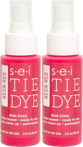 Vista 61 de S.E.I. Botella de Spray de Tie Dye del 4 de Julio: 2oz. Spray de Tinte para Tela No Tóxico, Tinte Permanente para Ropa DIY, Un Paso, Suministros