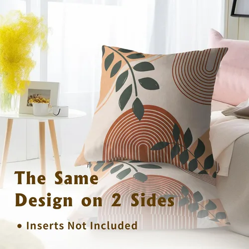 Vista 271 de Giwawa Juego de 2 fundas de almohada decorativas con diseño floral de girasol de 16 x 16 pulgadas, fundas de cojín decorativas para el hogar, sofá