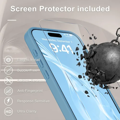Vista 350 de Funda para Google Pixel 10 Pro XL, cubierta magnética mate, color negro Fit for MagSafe, Screen Protector included, Shockproof Military Grade
