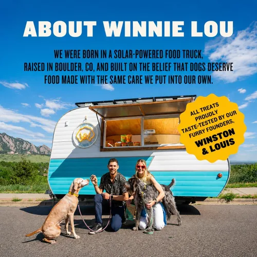 Vista 6 de Winnie Lou Bison Burger Jerky - Golosinas para perros, ingredientes limitados, grado humano, golosinas de entrenamiento para perros pequeños